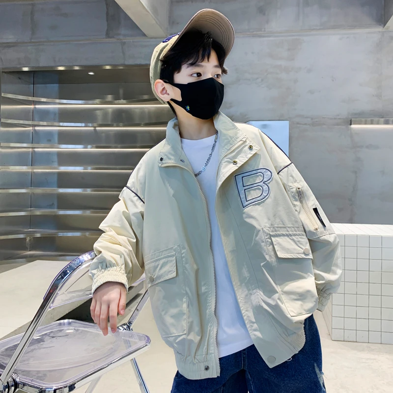 男童外套2025新款春秋款儿童春装大童夹克上衣洋气春季韩版帅气潮