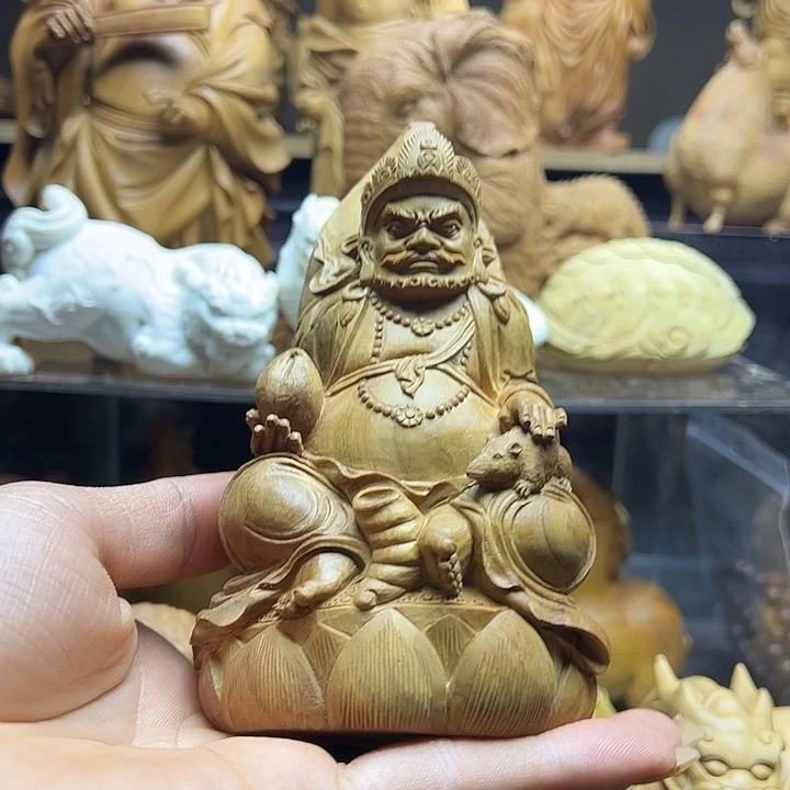 老***）檀香木印度老山檀香黄财神
