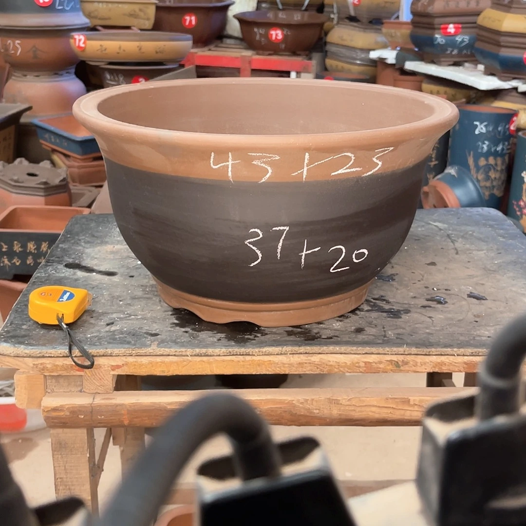 紫砂花盆金玉满堂一个