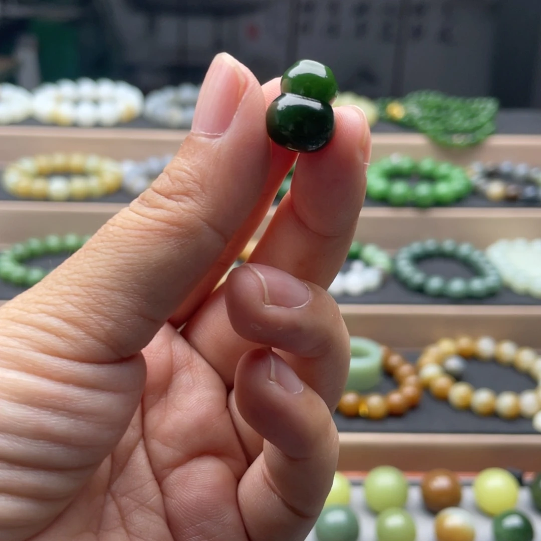 饭***蛋手链未镶嵌和田玉
