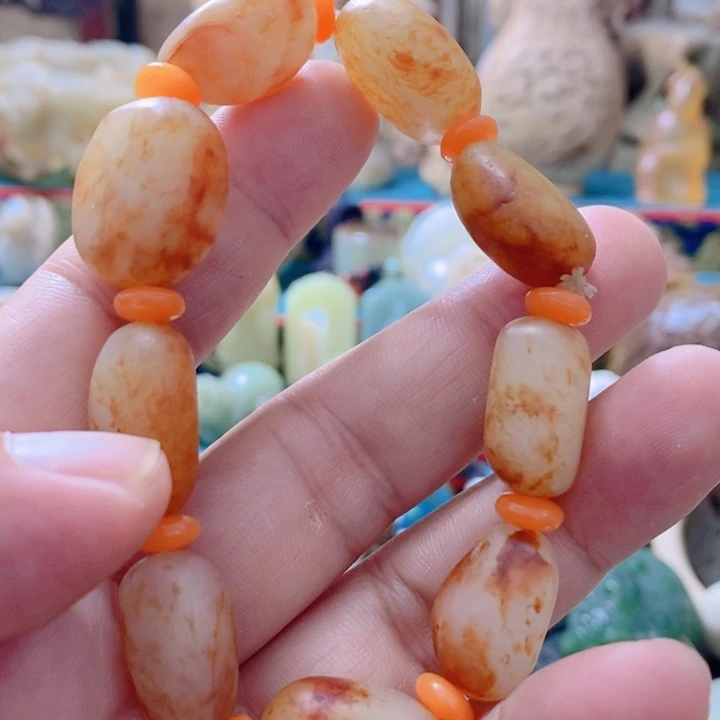 和田玉（糖玉）未镶嵌手链