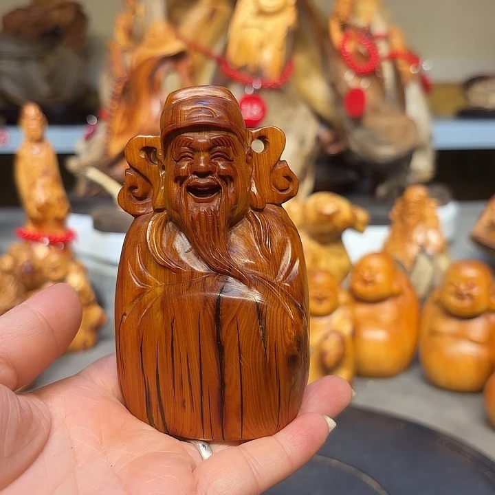 柏木太行崖柏财神爷