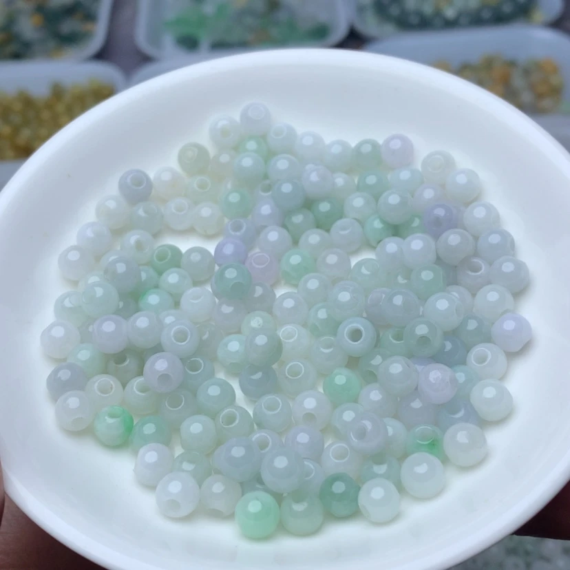 【闪购商品】翡翠手链未镶嵌卡6绿白100个