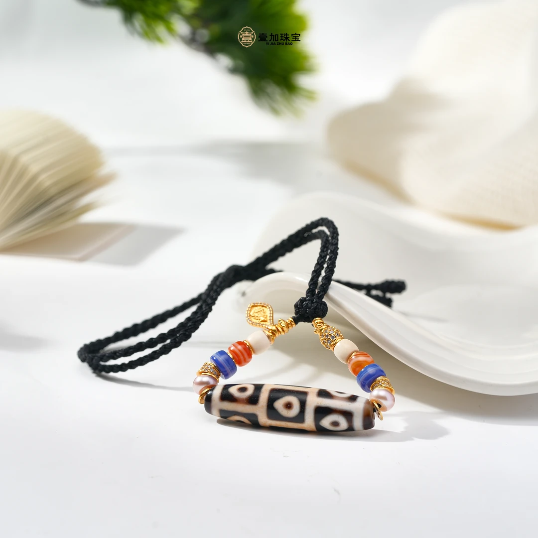 壹加安琪|富甲九眼玛瑙项链多样性发货发其一