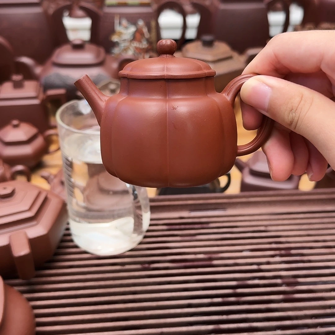 茶壶紫砂紫砂壶筋纹言心150cc