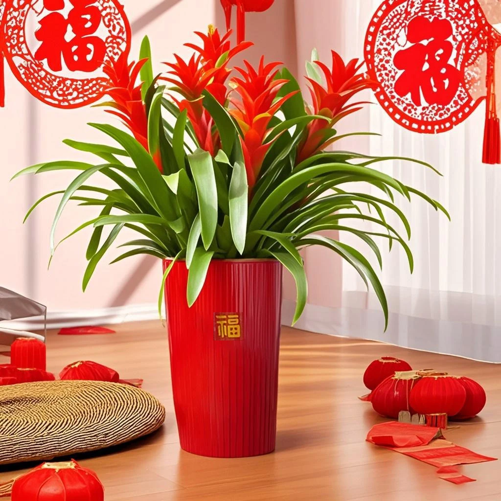 【鸿运当头五株组合】年宵花大红星绿植盆栽室内养四季开花一路长虹