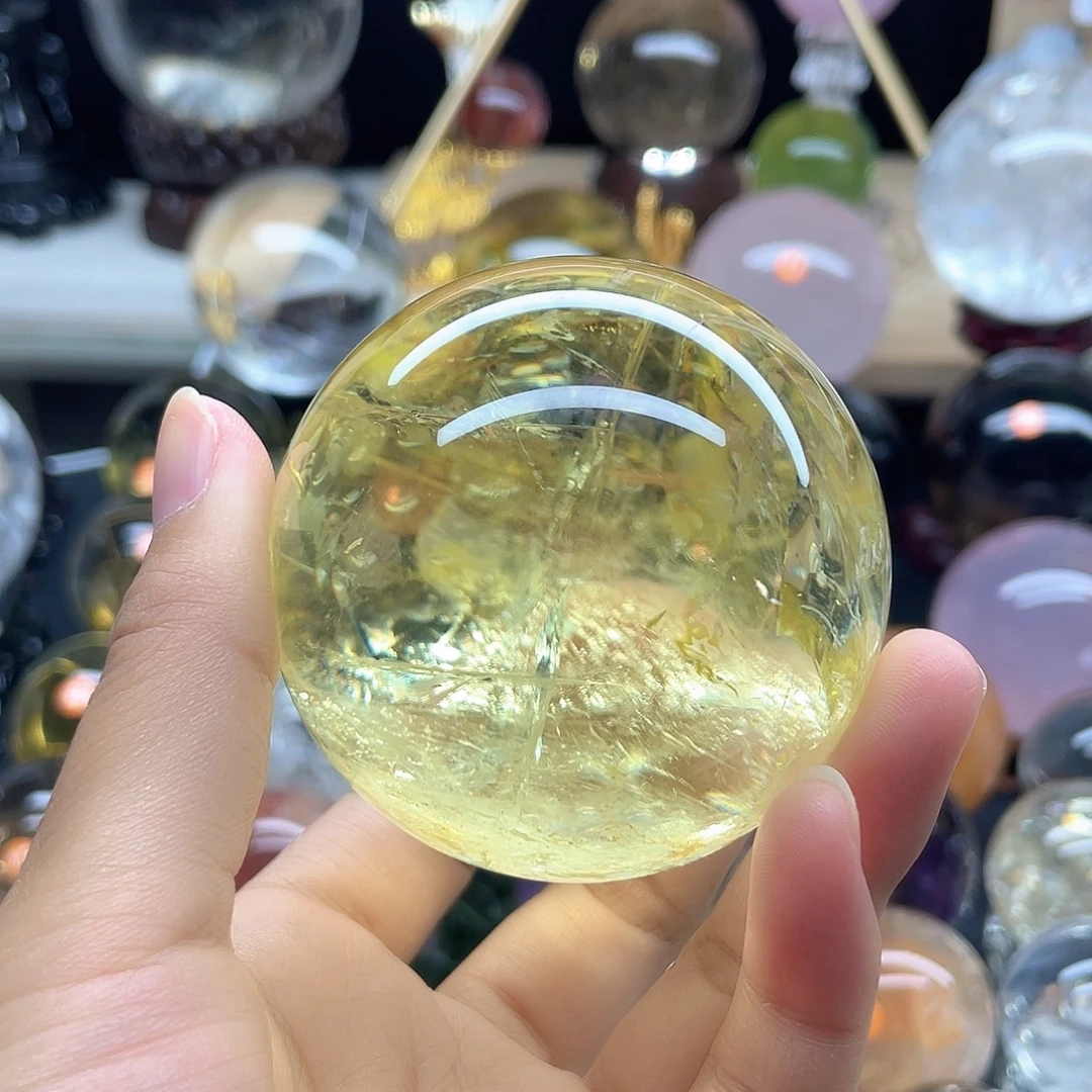 巨***座未镶嵌珠宝半成品水晶黄水晶66A725