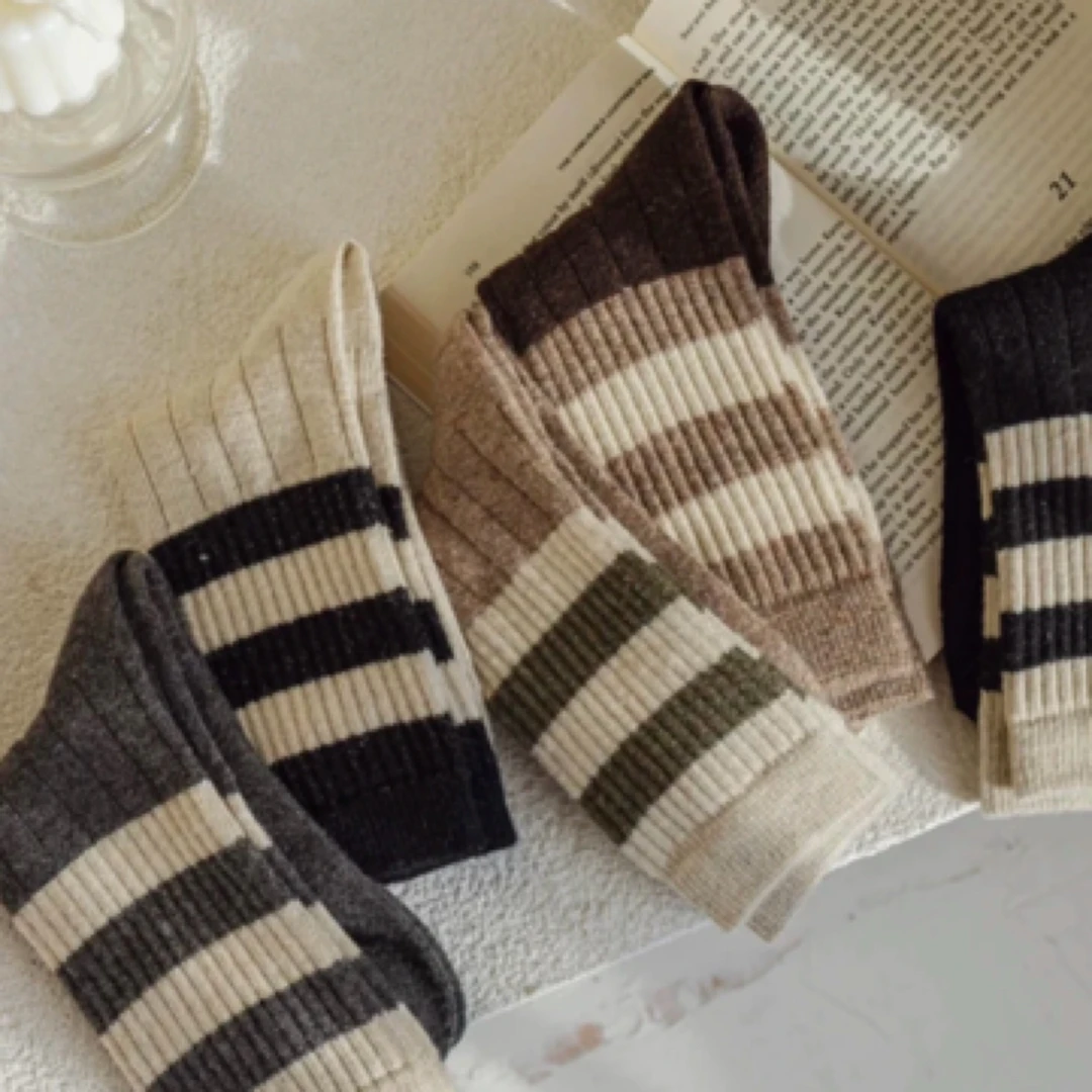 小艺家 冬款加厚长筒堆堆袜