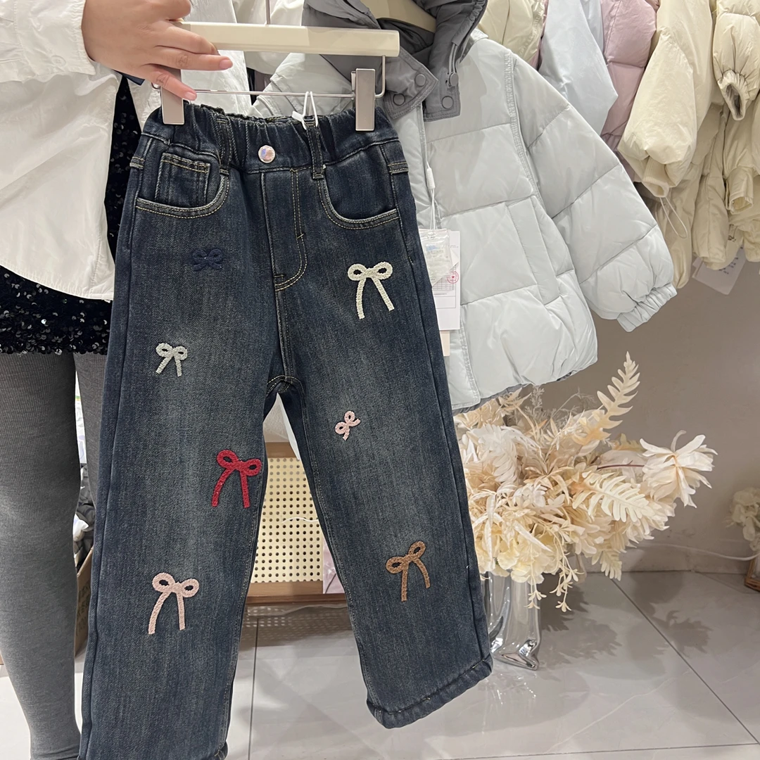 蚕丝！儿童牛仔太绝了直筒裤2220