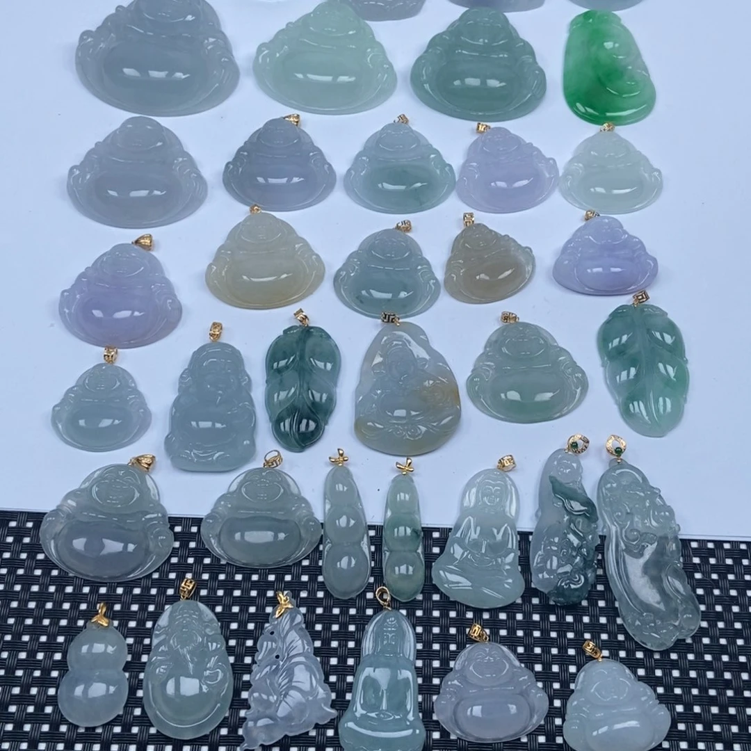 翡翠未镶嵌颈饰吊坠