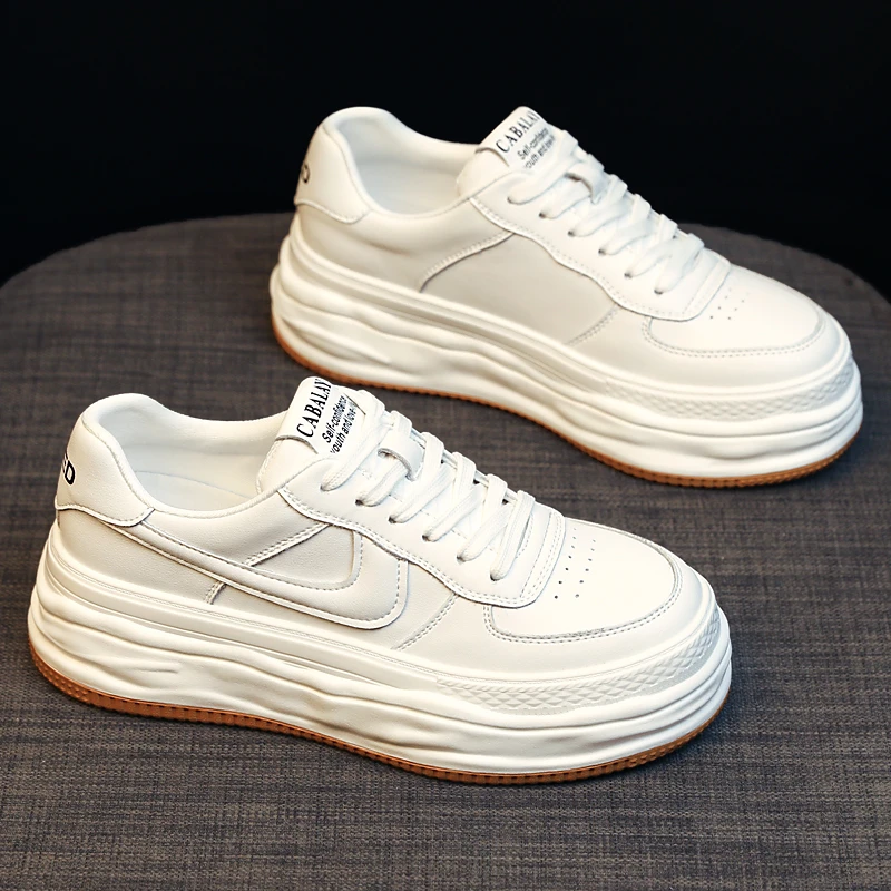 (X)厚底小白鞋女2024新款春秋款爆款百搭运动休闲板鞋01081