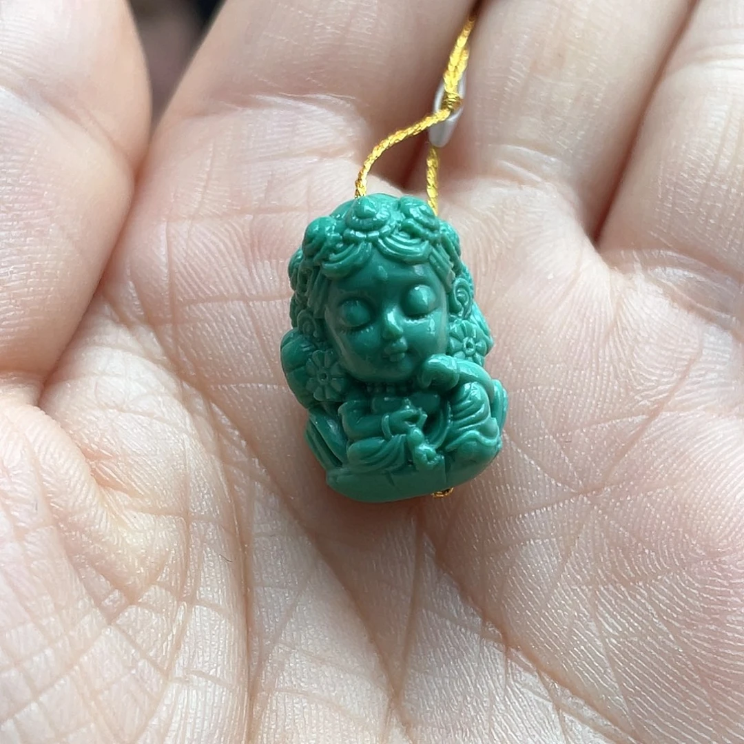 绿松石未镶嵌颈饰