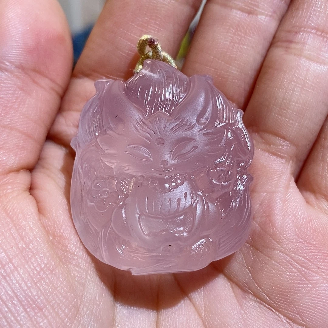 紫晶颈饰未镶嵌S****乐吊坠