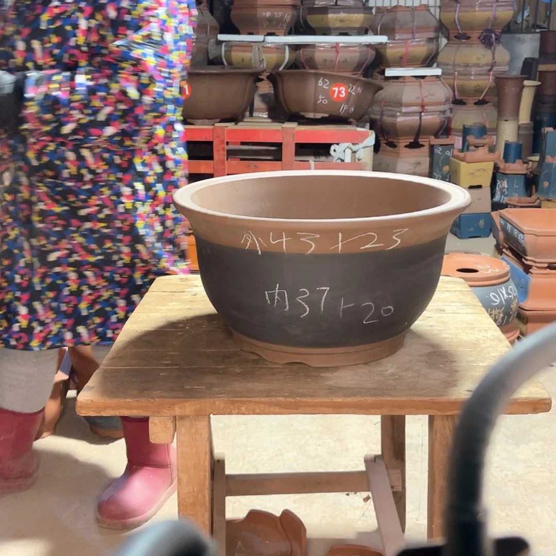 紫砂花盆金玉满堂盆一个