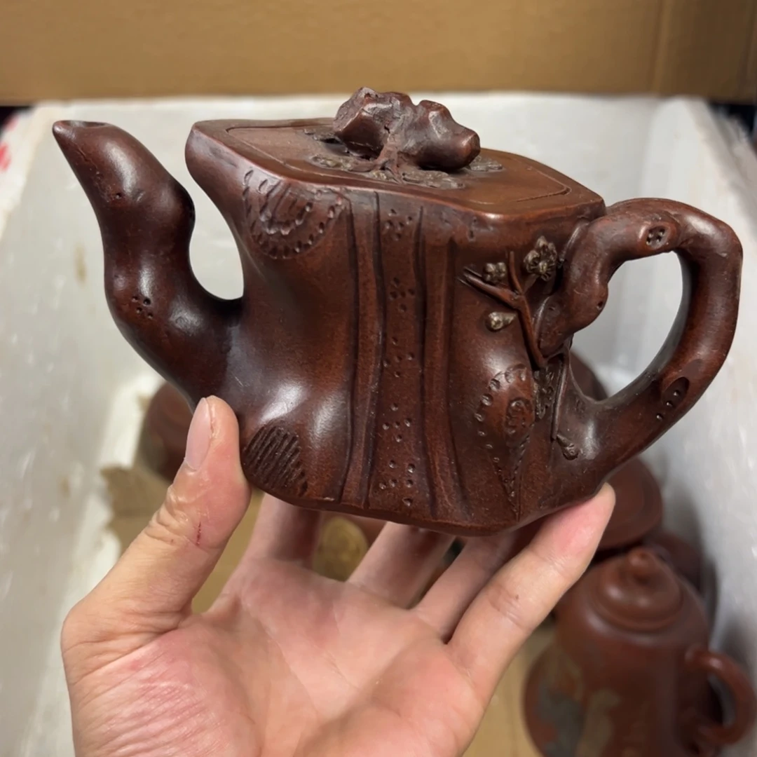 茶壶紫砂宜兴原矿紫砂壶350毫升容量