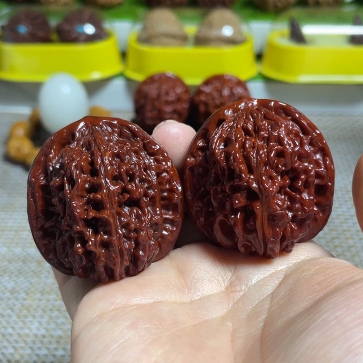 把件文玩核桃四座楼