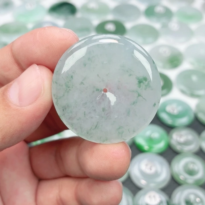 翡翠未镶嵌颈饰缅甸天然A货翡翠38.2-6.3