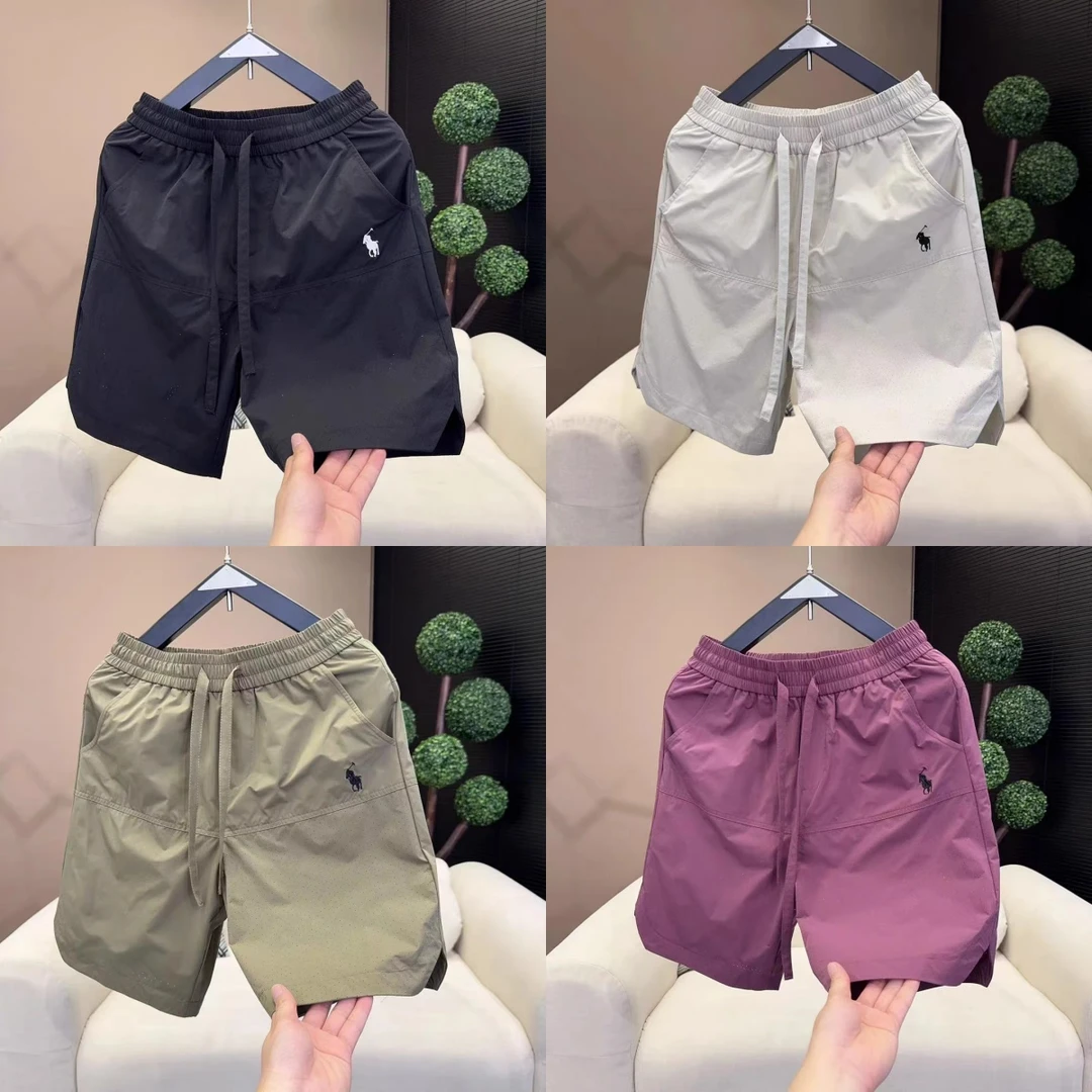 上古印象简约刺绣小标短裤8888-16