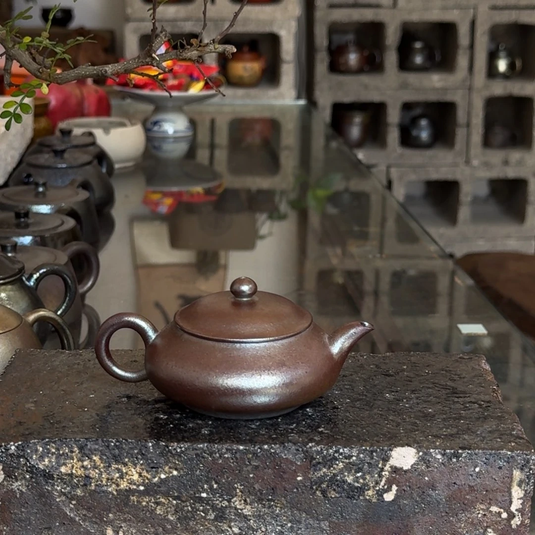 建水紫陶紫泥柴烧茶具
