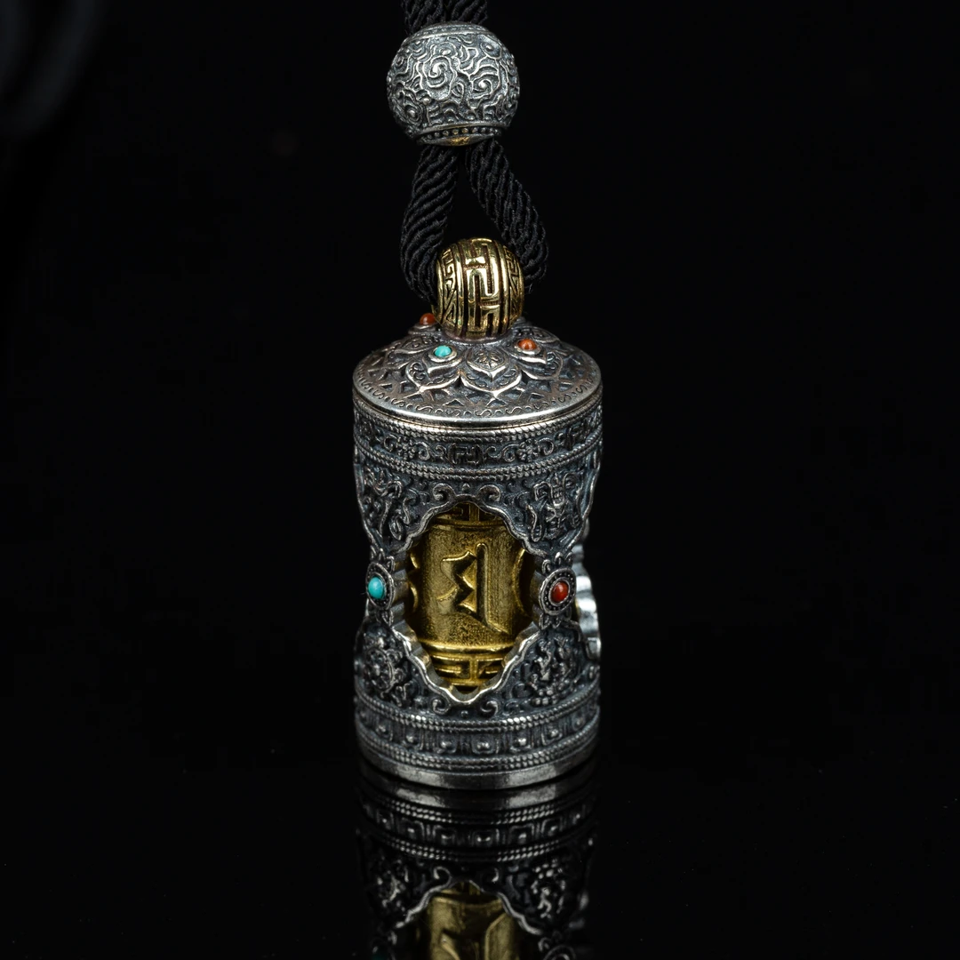 吊坠925银 转筒 吊坠-与实物略有差异介意者勿拍