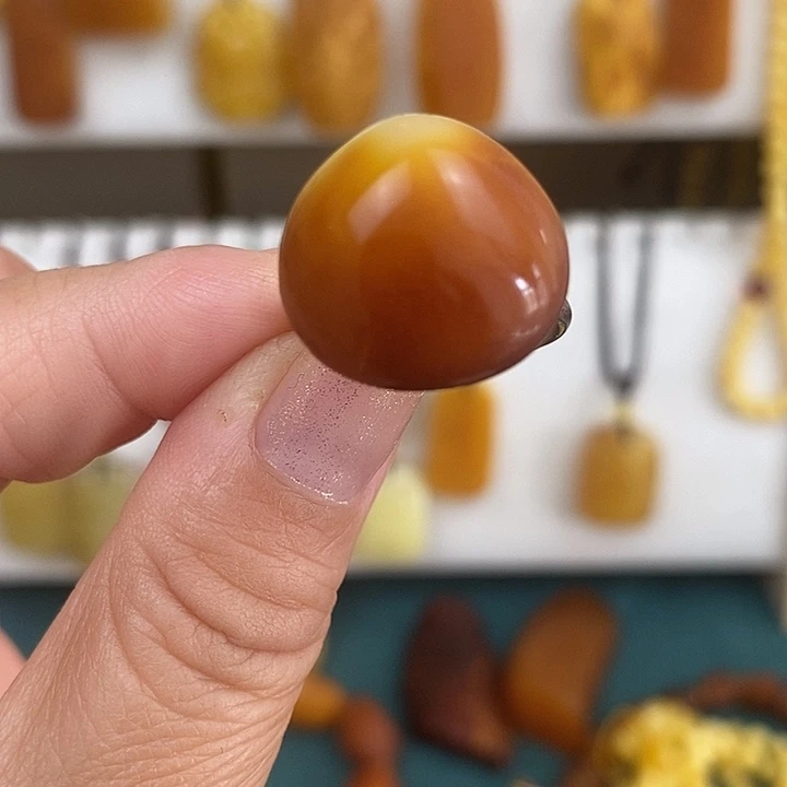 蜜蜡未镶嵌珠宝奇石戒指
