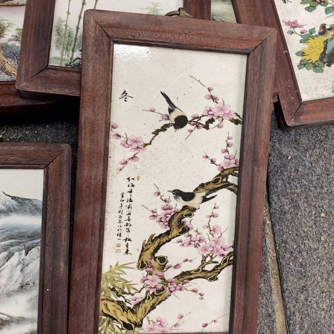 瓷128*16*1景德镇瓷板画柴窑烧制