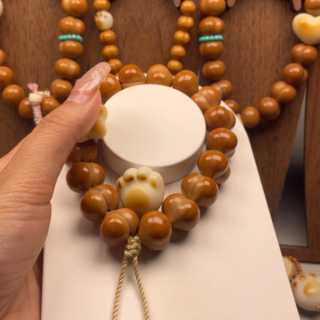 ****猴头核桃吊坠全品无暇毕业级爱心屁桃17.3尺寸手工款