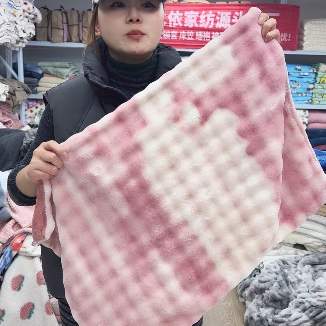 羊驼毛48.74泡泡牛奶绒枕套皮1对