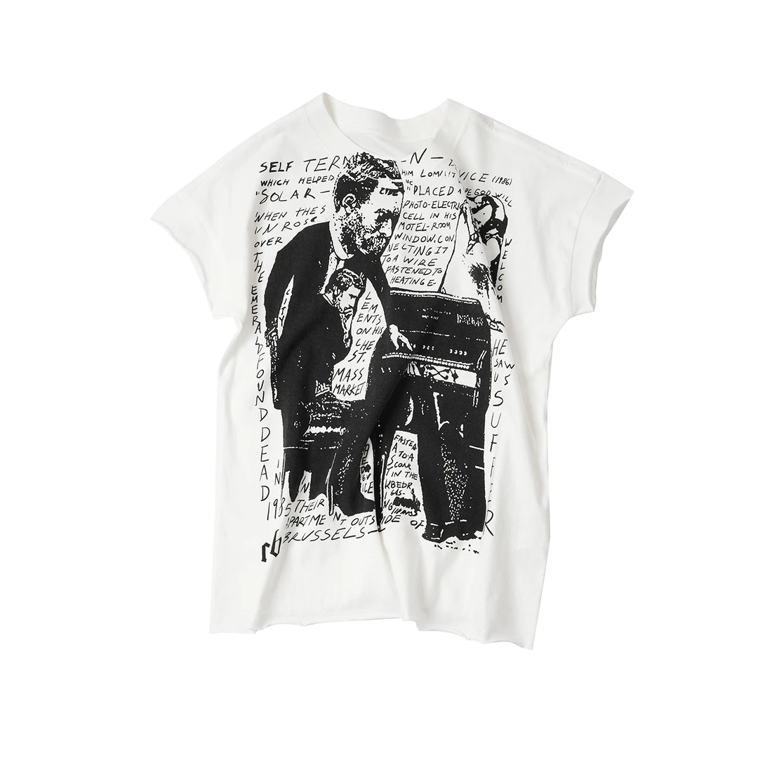 【曲谱创作印花短袖】TXAL55316夏季新款艺术风涂鸦个性T恤