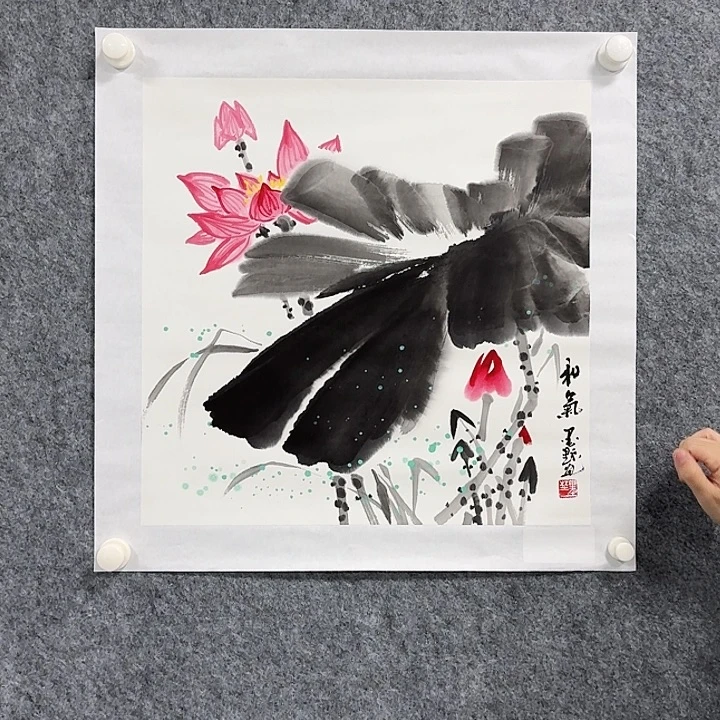 国画国画作品和气