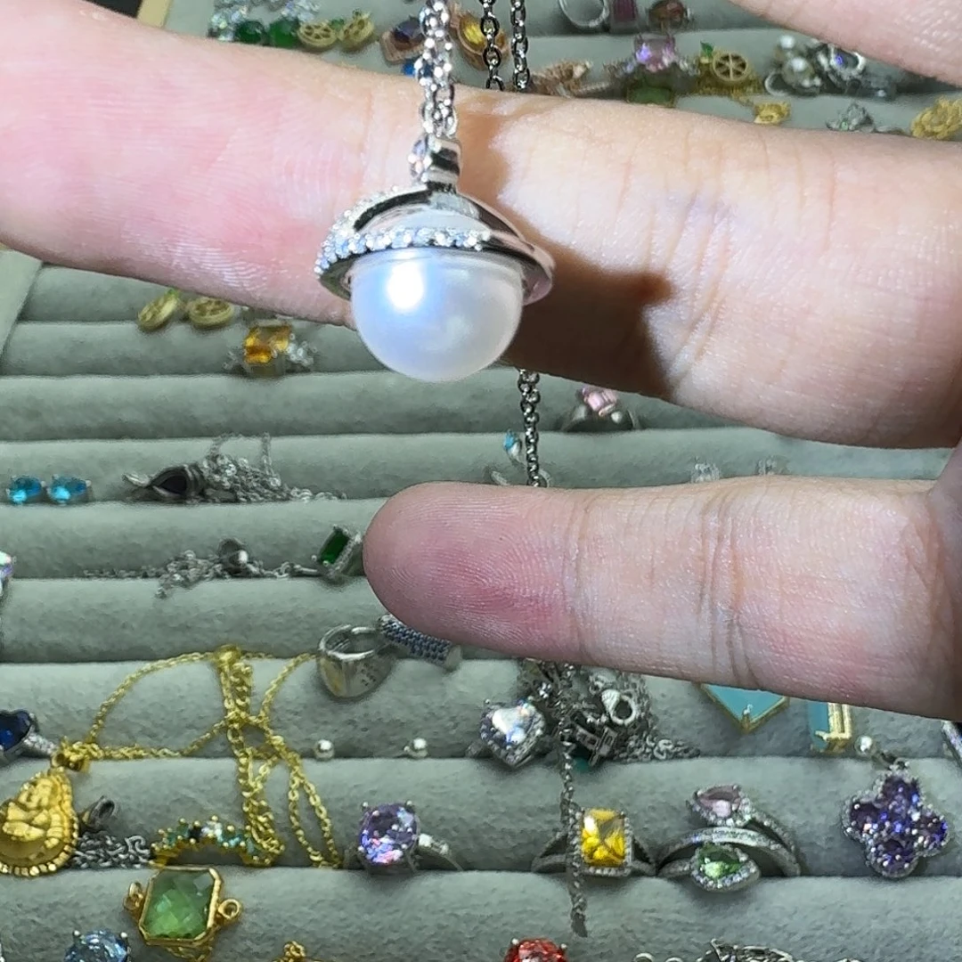 托帕石戒指银S925镶嵌