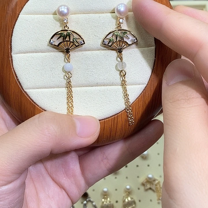 未镶嵌耳饰淡水珍珠