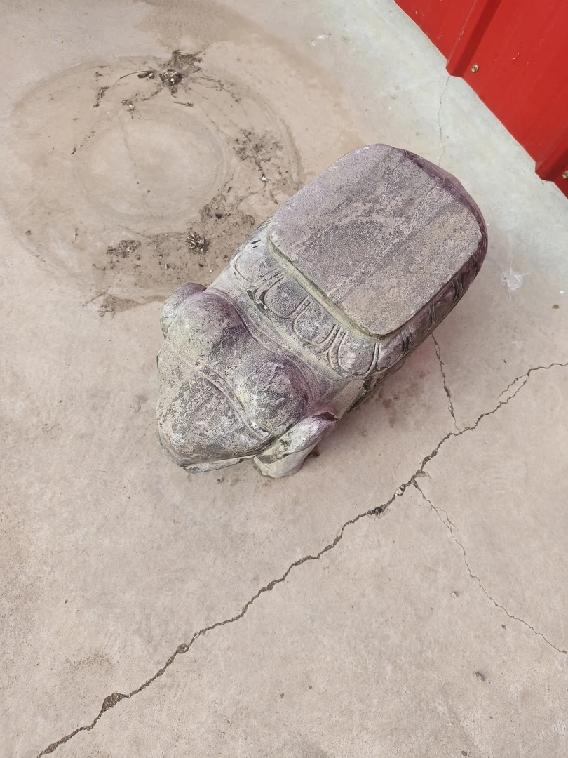 仿古雕塑拴马桩麒麟狮子庭院商场摆件不包邮