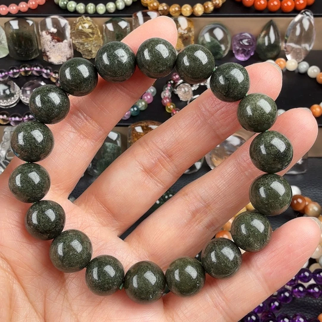 水晶手链未镶嵌天然绿幽灵