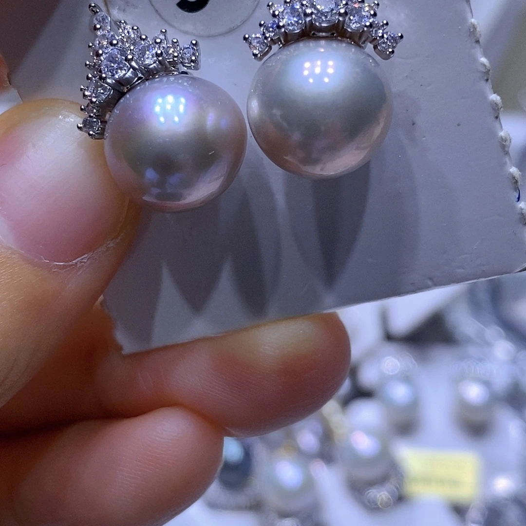 未镶嵌淡水珍珠吊坠或耳钉