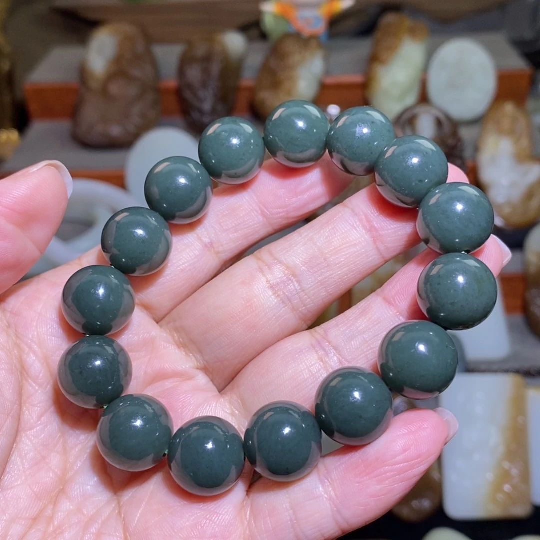 未镶嵌手串和田玉卡14