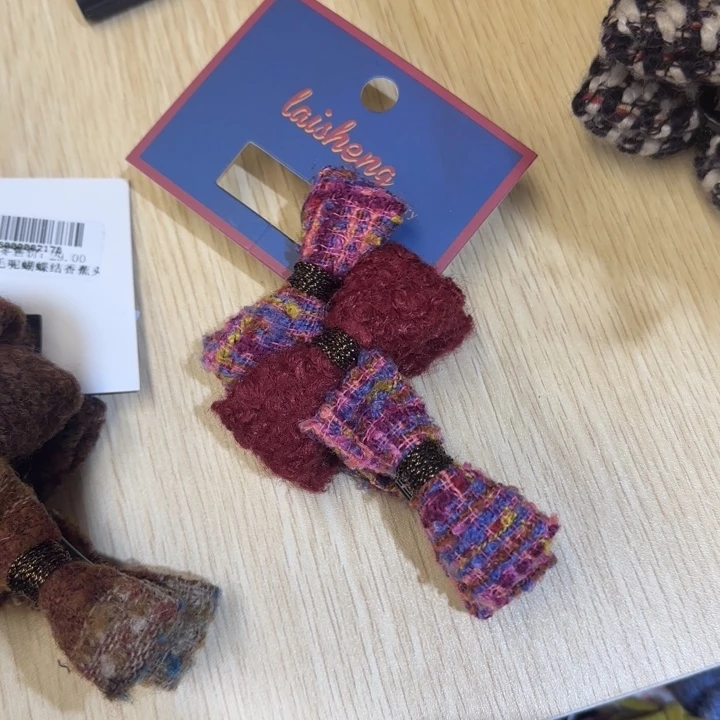 布艺铁合金香蕉夹红