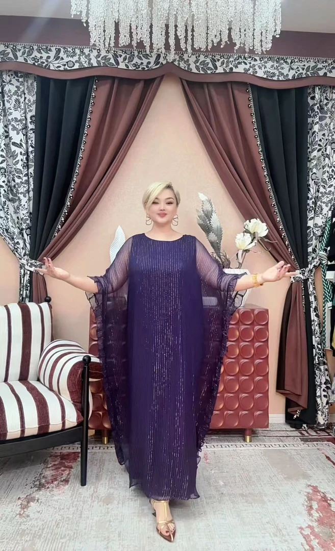 【A307】时尚新款民族风迪拜土耳其长款连衣裙