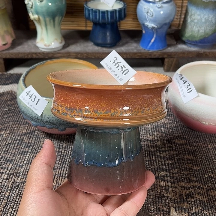 口10高10 手工花盆满30包邮