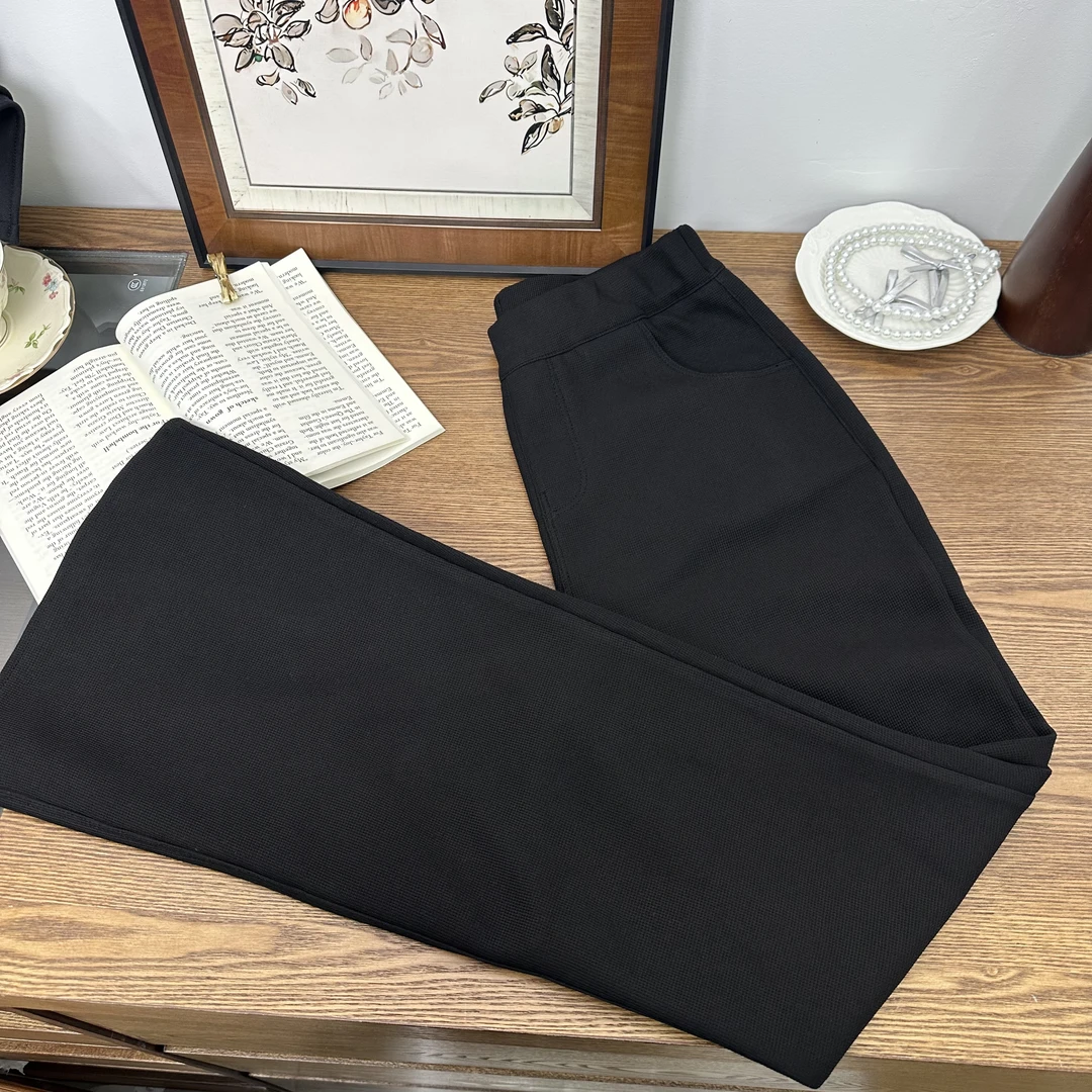 2【Golden cherry】亲子黑色百搭时尚喇叭裤288012