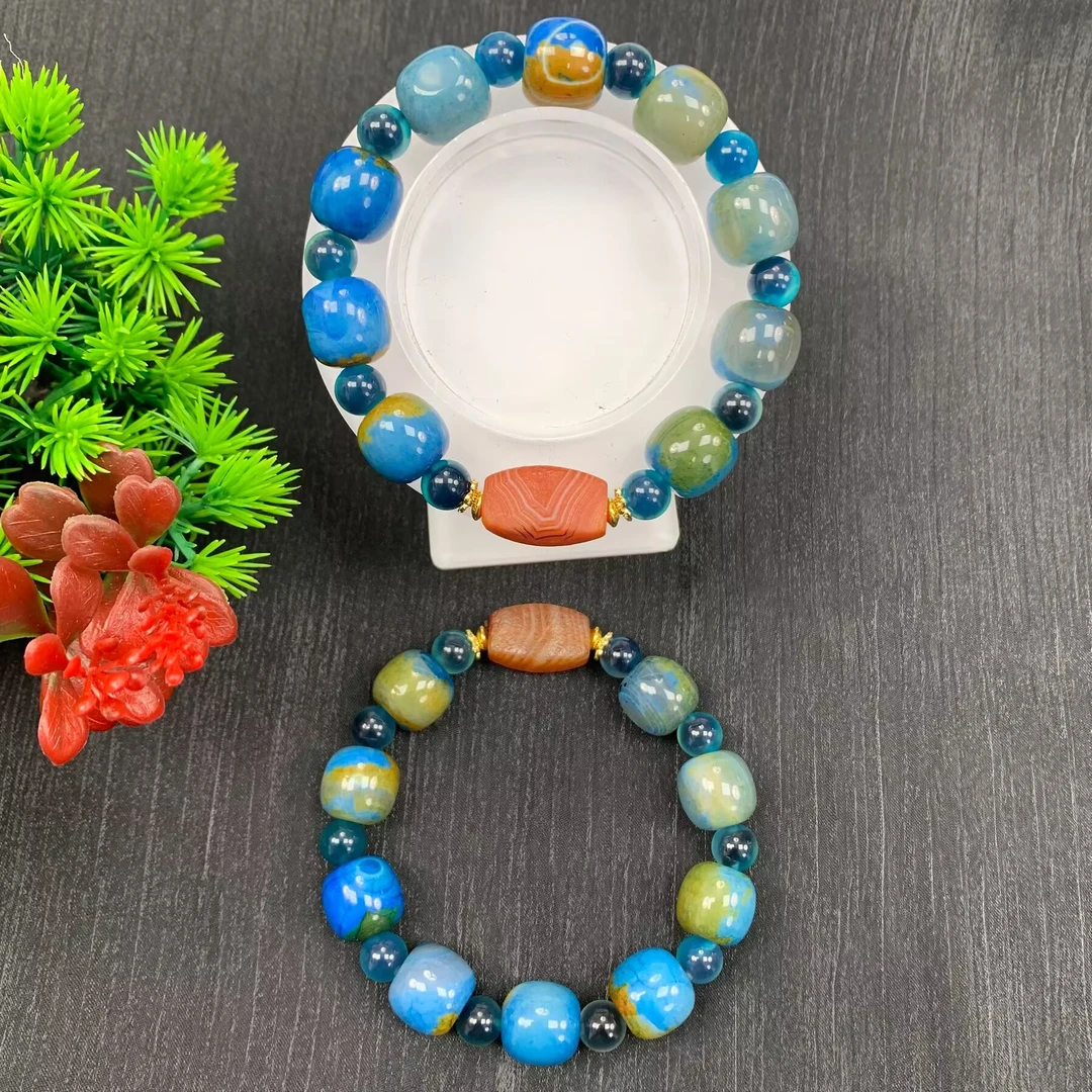 【小天总】TC16036天承妮佳彼得大地海蓝之谜手串(多样性发其一）