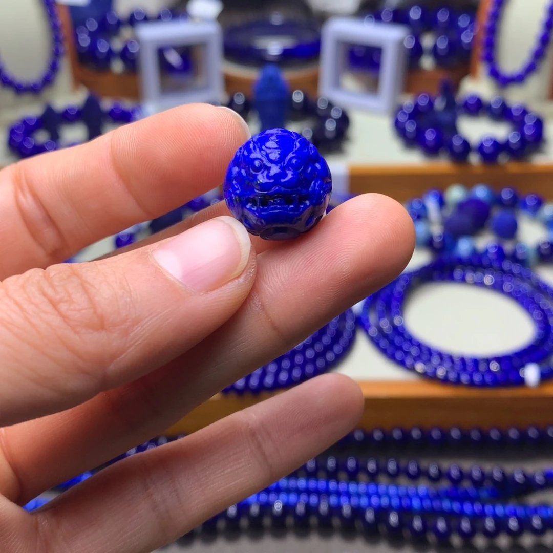 青金石单珠未镶嵌16mm