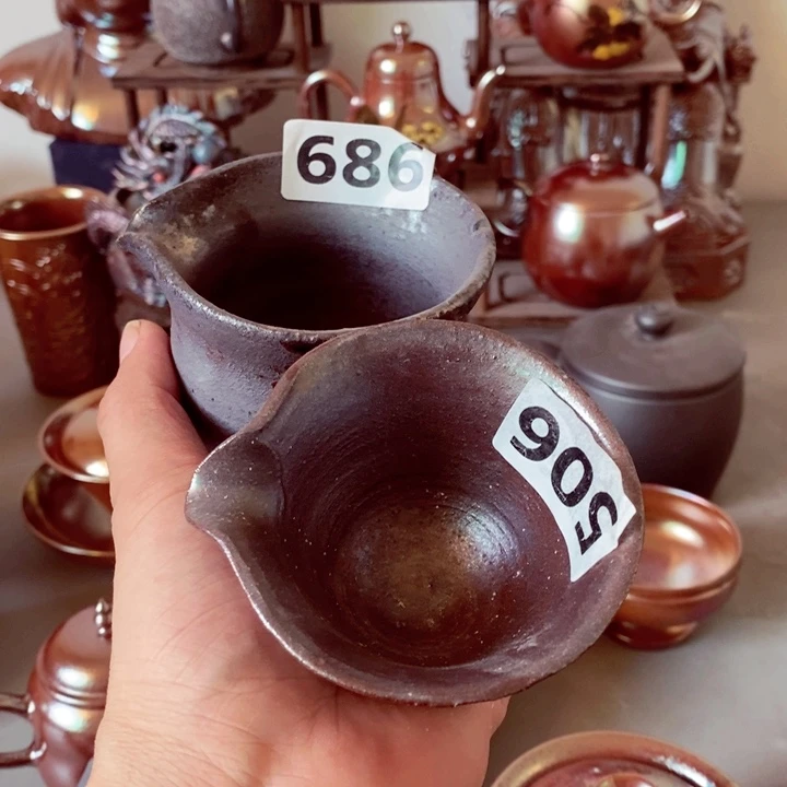 柴烧茶具套杯子杯子
