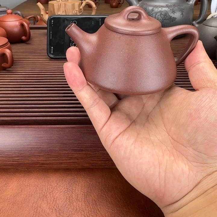 潤***澤紫砂茶壶水潭紫泥微瑕