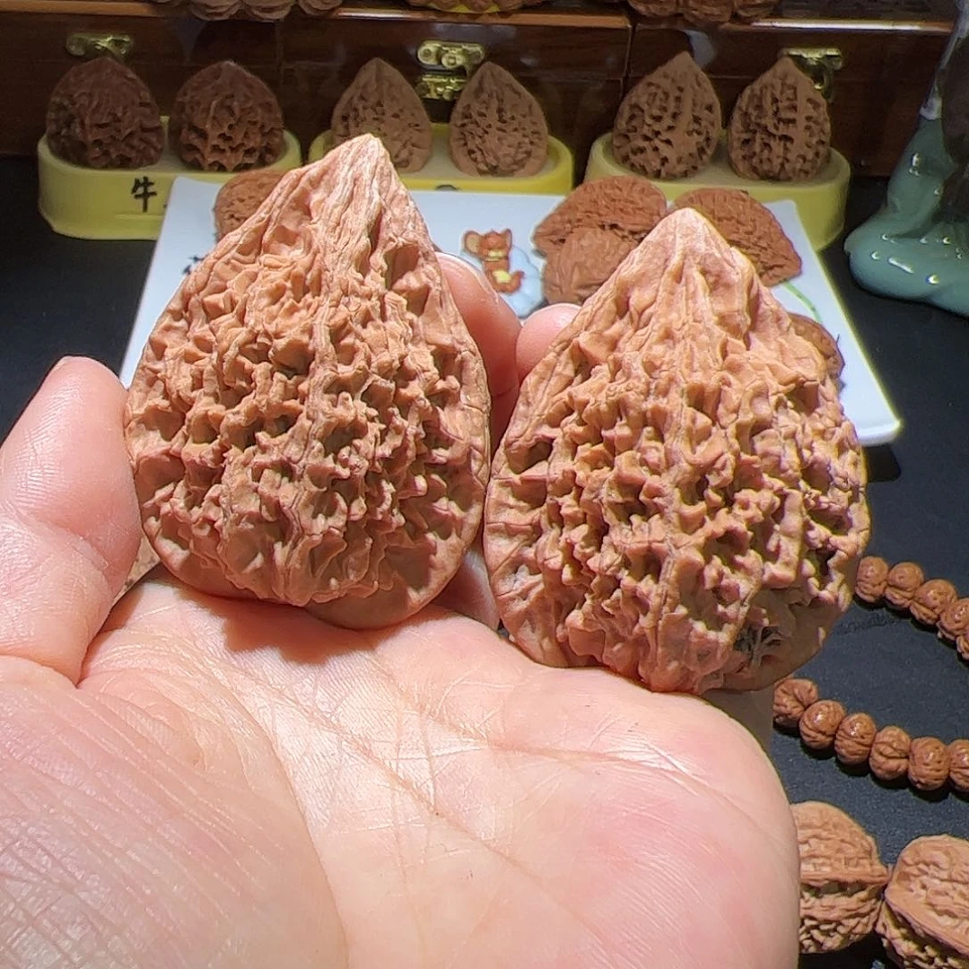 文玩核桃把件林**人火凤鸡心