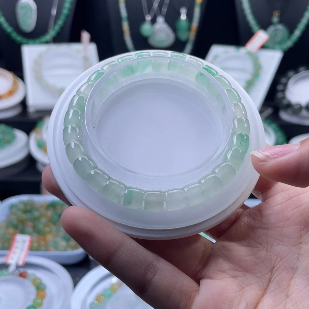 石英质玉（非洲翠）未镶嵌手串