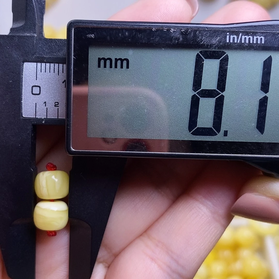裸石琥珀未镶嵌蜜蜡老型对珠