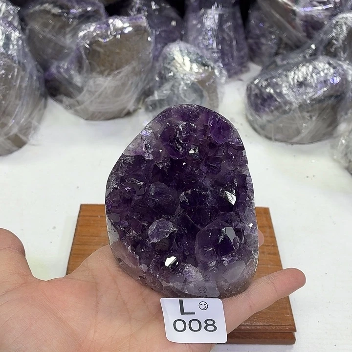 未镶嵌摆件水晶天然紫水晶