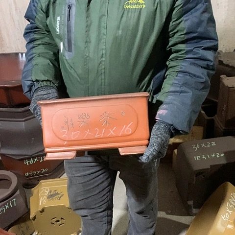 紫砂花盆手工制作