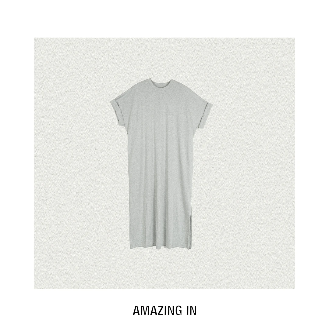 AMAZING IN | 天*丝 | 挖空露背短袖连衣裙A250610-AI56BDR27537